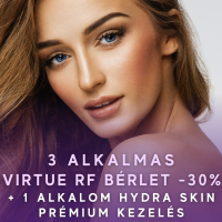 30% kedvezmény 3 alkalmas VirtueRF bérletre ajándék Hydra Skin Prémium kezeléssel