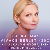 30% kedvezmény 3 alkalmas VIVACE bérletre ajándék Hydra Skin Prémium kezeléssel